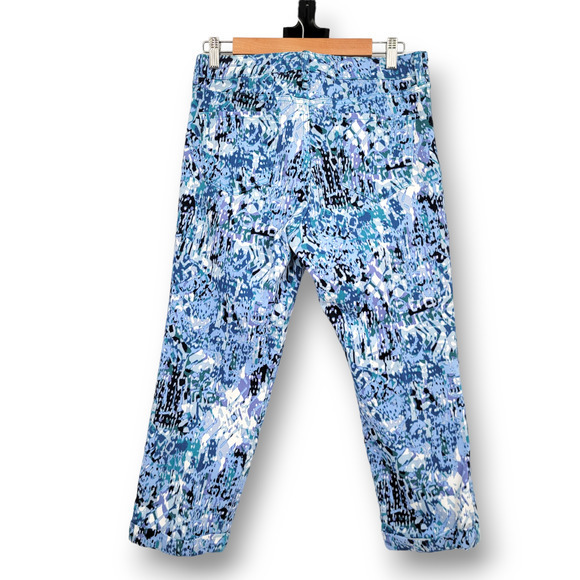 Nine West Women's Chrystie Capri Rolled Cuff Natural‎ Waist Jeans Blue Size 10 - Picture 2 of 12